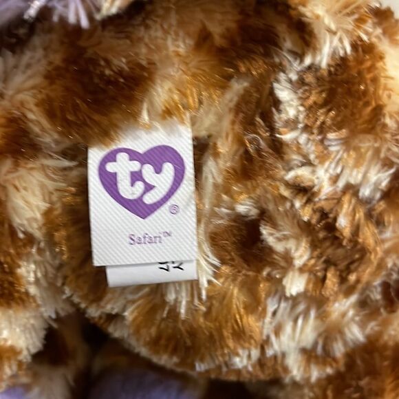 Ty Beanie Boo’s 2012 Safari the Giraffe Purple Tag Discontinued EC 10” tall - Picture 8 of 9
